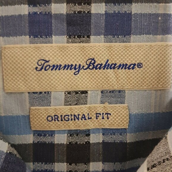 Tommy Bahama Mens 100% Silk plaid shirt - Picture 4 of 7